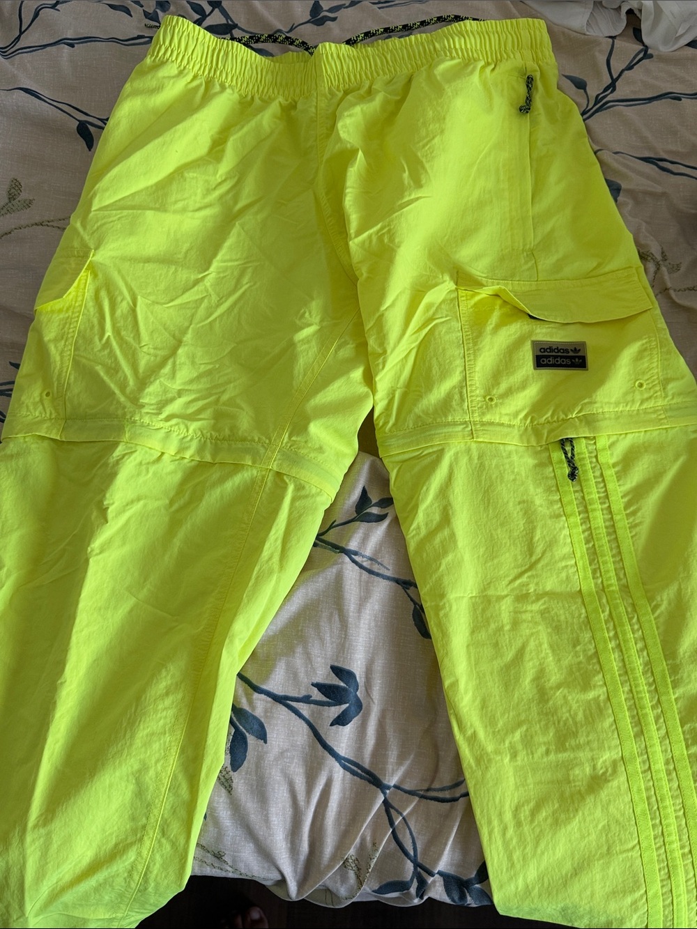 adidas Men’s Neon Lime Cargo Pants